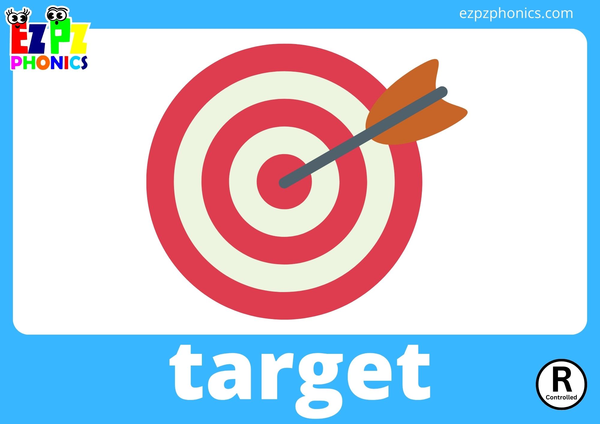 ar R-Controlled Two Syllable Words Phonics Flashcards with Images and Words Free Printable PDF or View Online For Homeschool Parents and Teachers to Teach Kindergarten and Preschool Children